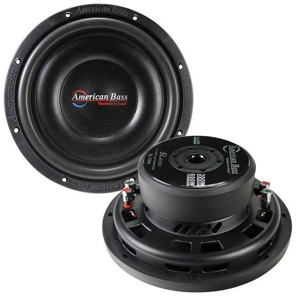 Wci American Bass SL1044 10 in. 600W Shallow Voice Coil Dual Woofer - 4 Ohm SL1044